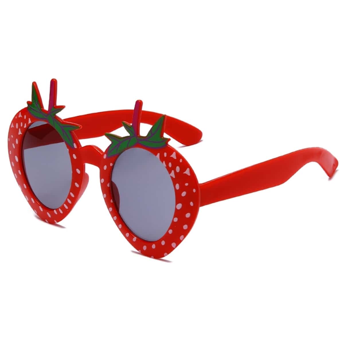 

Strawberry Design Funny Party Glasses, Red