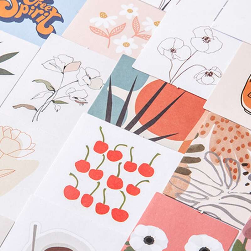 

50pcs Random Mixed Pattern Sticker, Multicolor