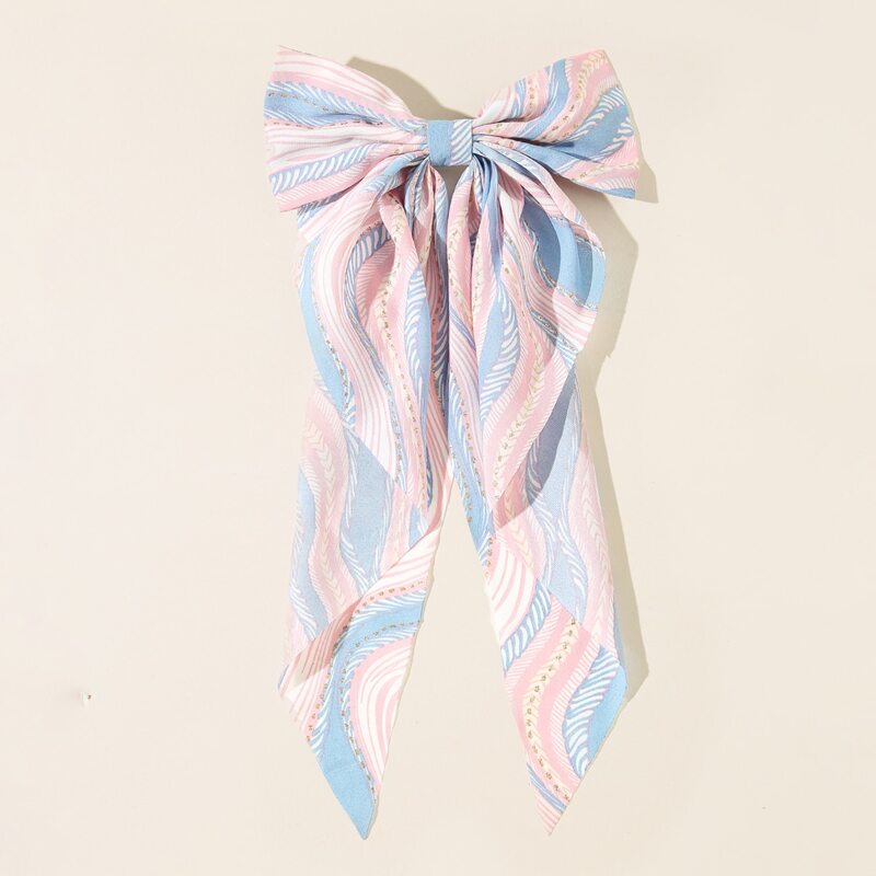 

Allover Graphic Bow Hair Clip, Multicolor