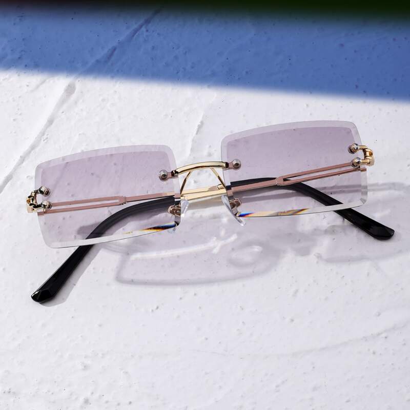 

Tinted Lens Rimless Sunglasses