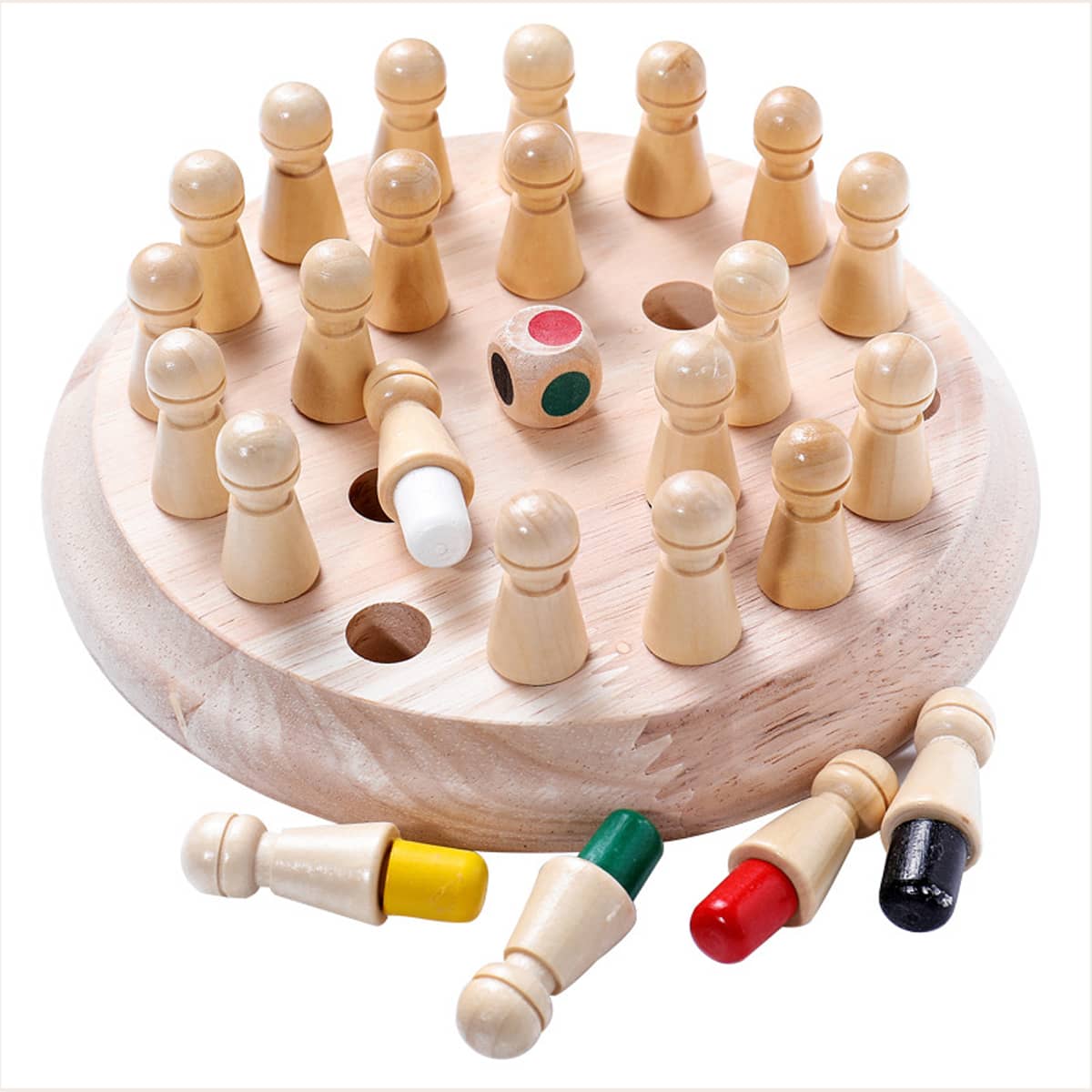 

1set Wooden Chess, Multicolor