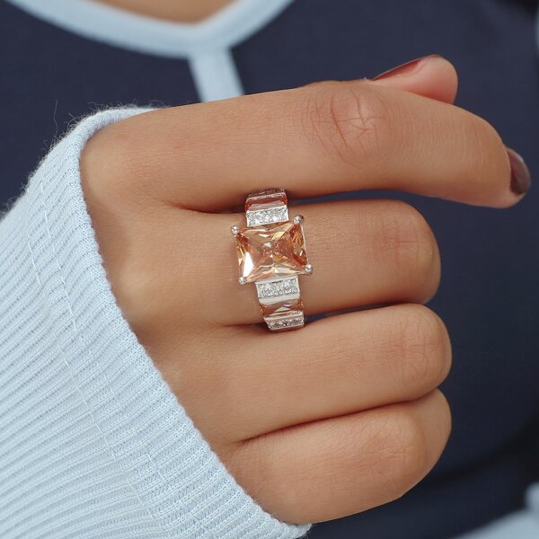 

Zircon Decor Ring, Champagne