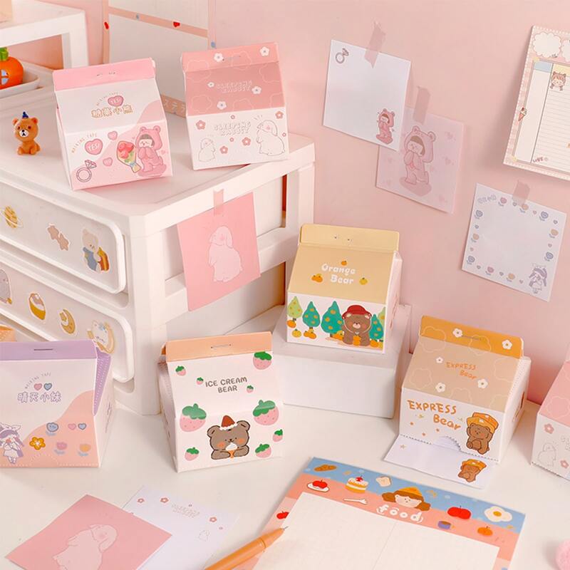 

1box Cartoon Random Pattern Memo Pad, Multicolor