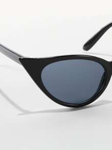 Women's Casual Cat Eye Fashion Glasses - Dark Grey - View 3