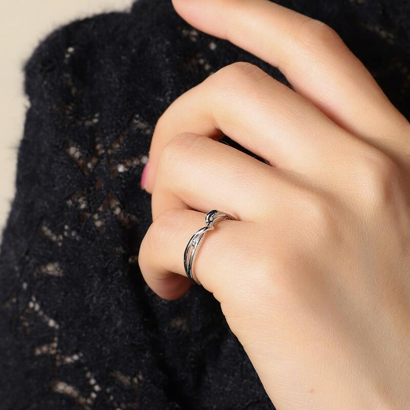 

1pc Simple Ring, Silver