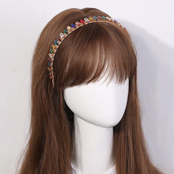 

Rhinestone Decor Hair Hoop, Multicolor