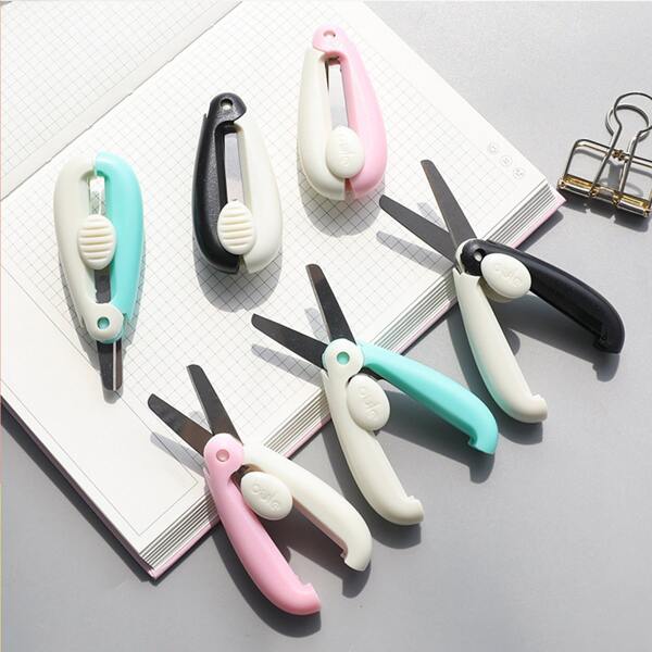 

1pc Random Mini Collapsible Scissors, Multicolor