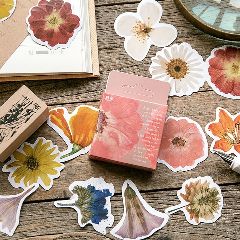 

90pcs Floral Pattern Sticker, Multicolor