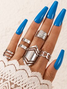 Anillos Corazón - Plateado - Ver 1