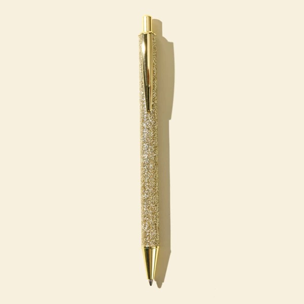 

1pc Glitter Ballpoint pen, Black
