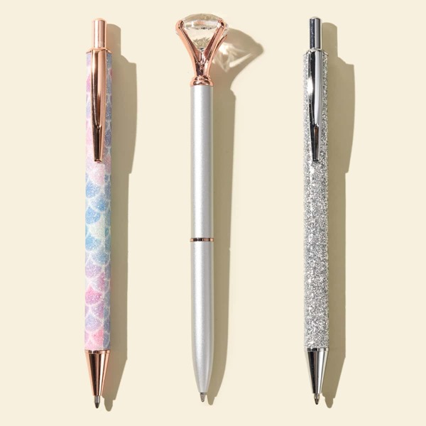 

3pcs Metal Ballpoint pen, Black