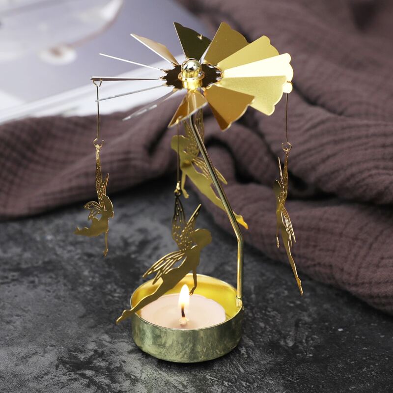 

Elf Pendant Rotary Candle Holder, Gold