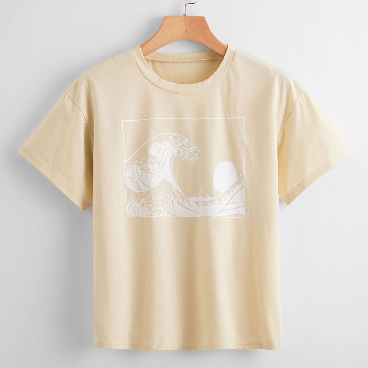 

Wave Graphic Tee, Apricot