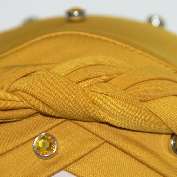 

Braided Wrap Hat, Yellow