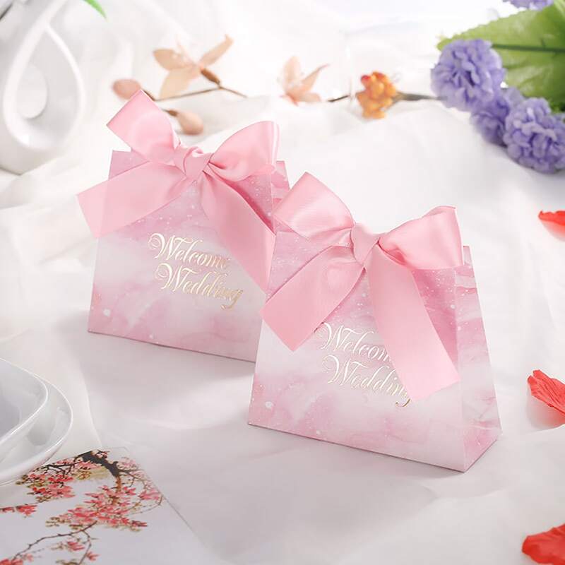 

5pcs Wedding Candy Box, Pink
