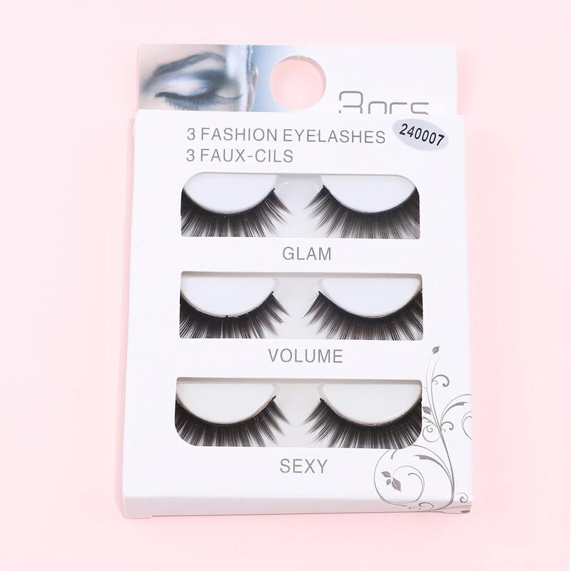 

3pairs Feathered Eyelashes, Black
