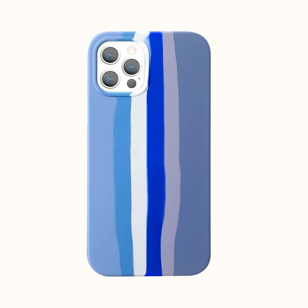

Striped Pattern Phone Case, Blue