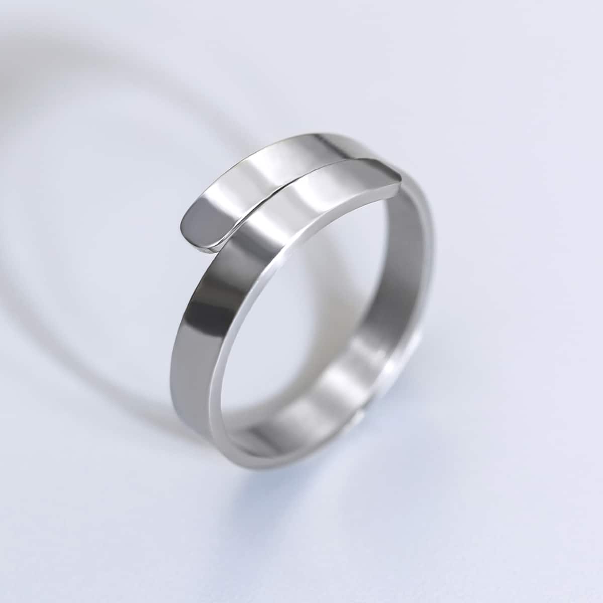 

Guys Simple Ring, Silver