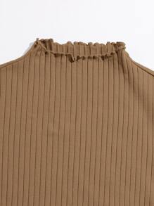 SHEIN Qutie Women T-Shirts - Mocha Brown - View 4