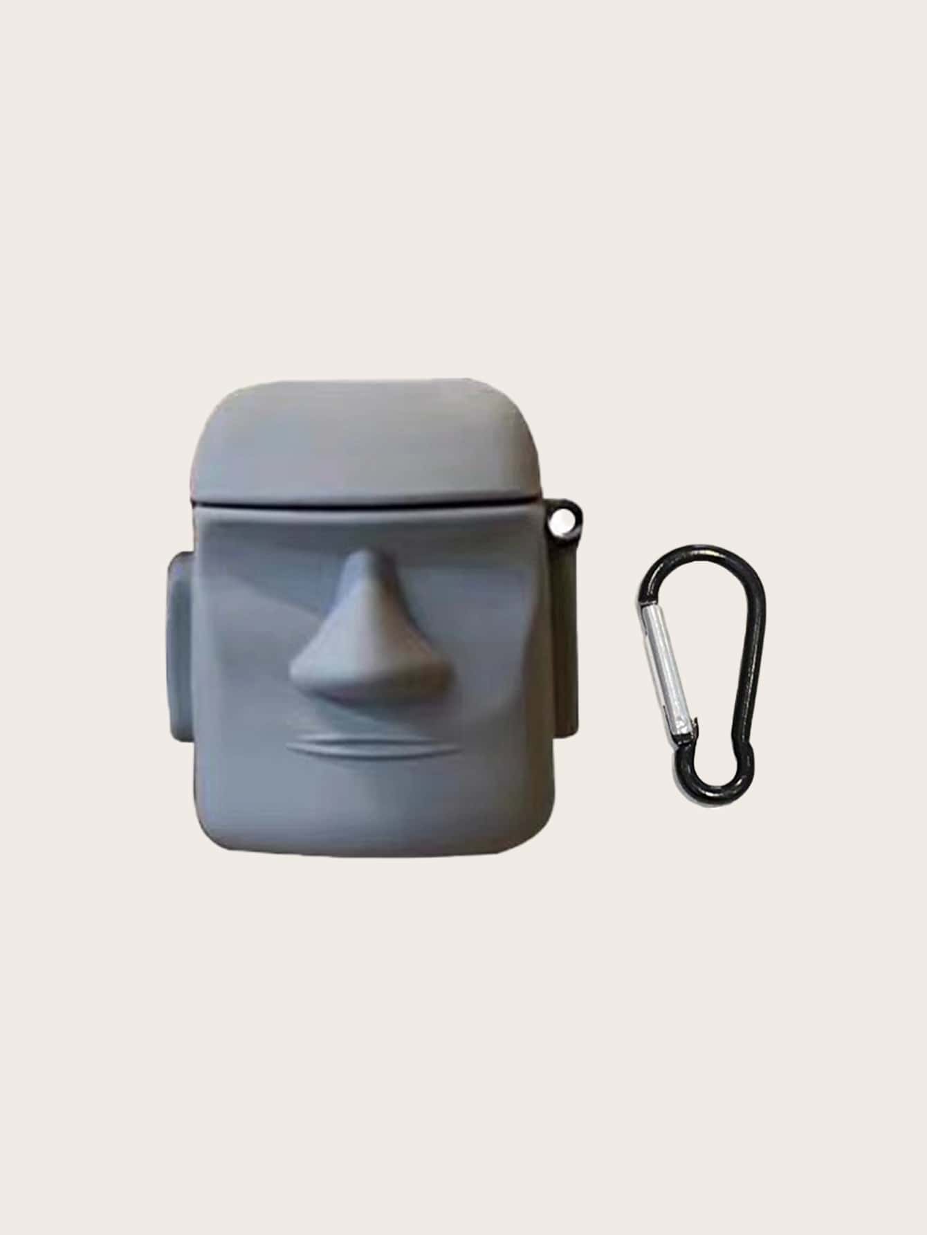 苹果石像形外壳，适用于 Airpods - 灰色 - 查看 1