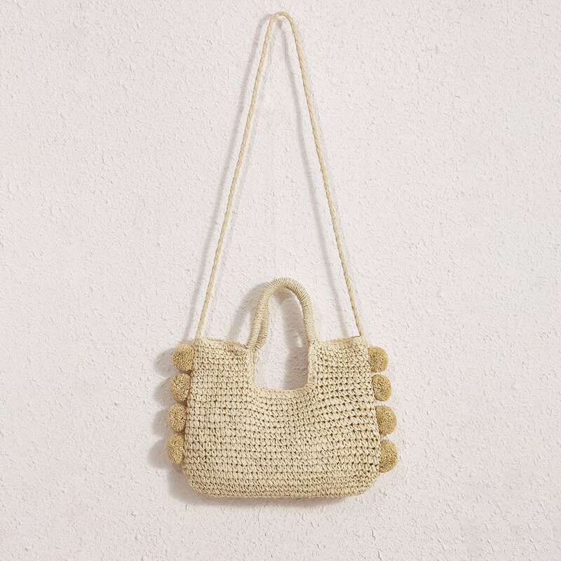 

Straw Tote Bag, Beige