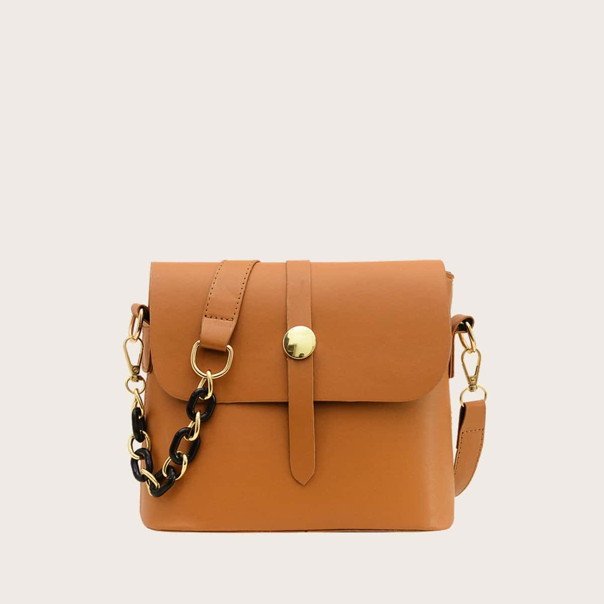 

Solid Shoulder Bag, Brown