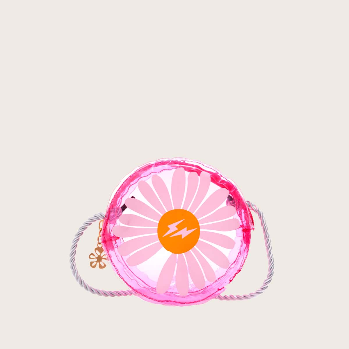 

Daisy Clear Mini Crossbody Bag, Hot pink