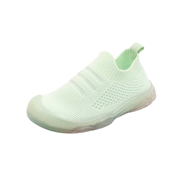 

Toddler Girls Mesh Panel Knit Running Shoes, Mint green