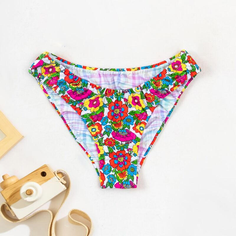

Floral Random Print Bikini Panty, Multicolor