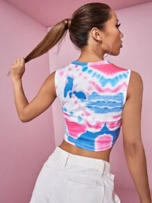 SHEIN ICON Top tank corto de tie dye - Multicolor - Ver 2