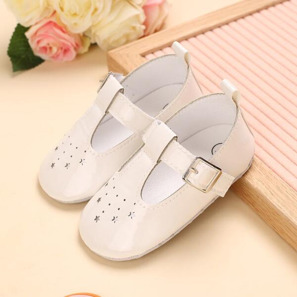 

Baby Girl Hollow Out Flats, White