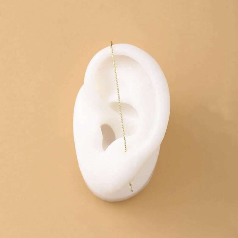 

1pc Simple Earring, Gold