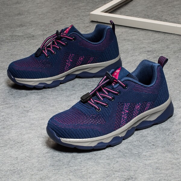 

Lace-up Front Low Top Running Shoes, Blue