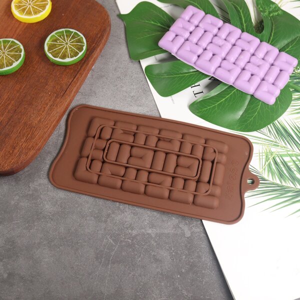 

1pc Silicone Chocolate Mold, Coffee brown