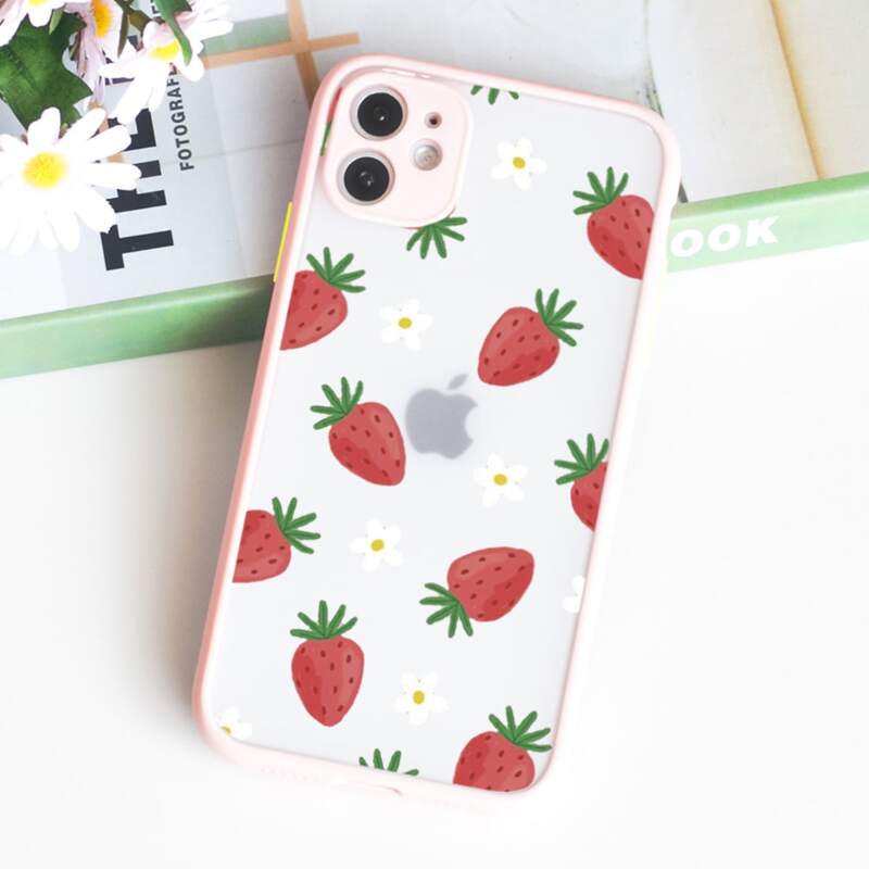 

Strawberry Pattern Phone Case, Multicolor