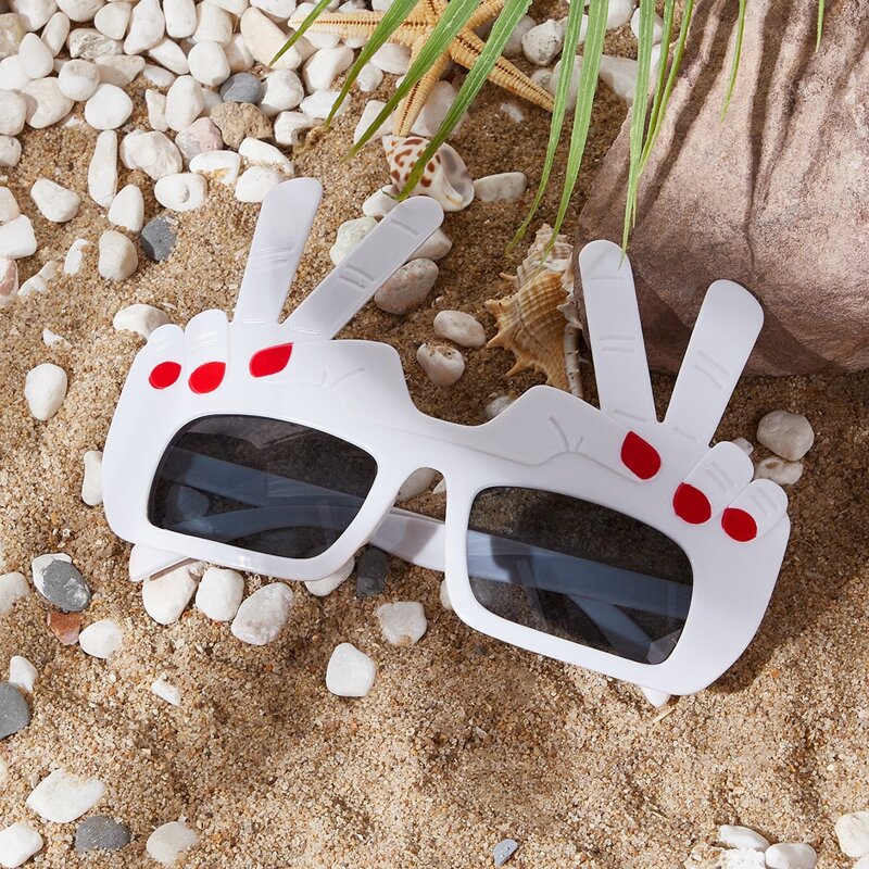 

Gesture Design Funny Party Glasses, White