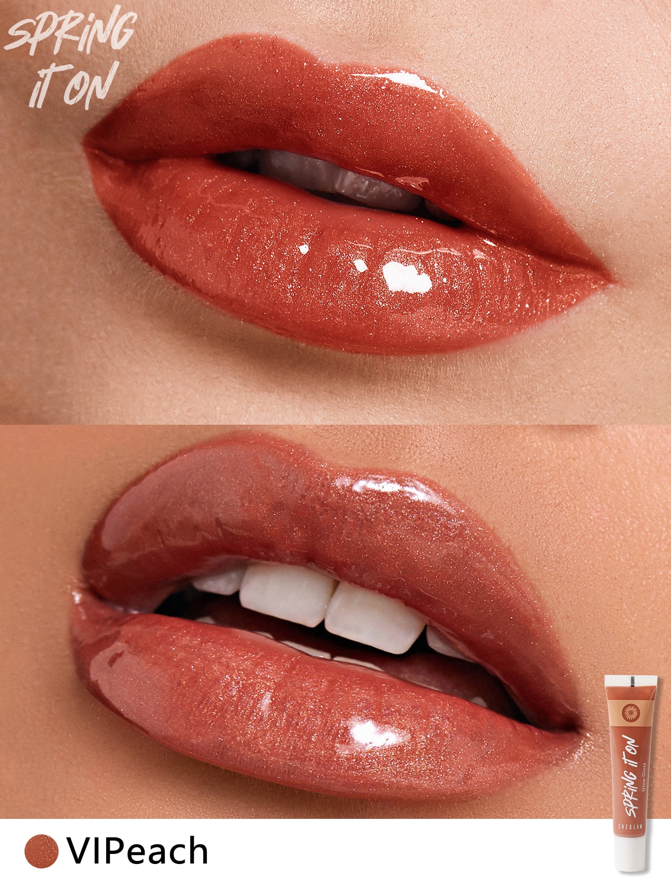 Spring it on glow gloss vipeach