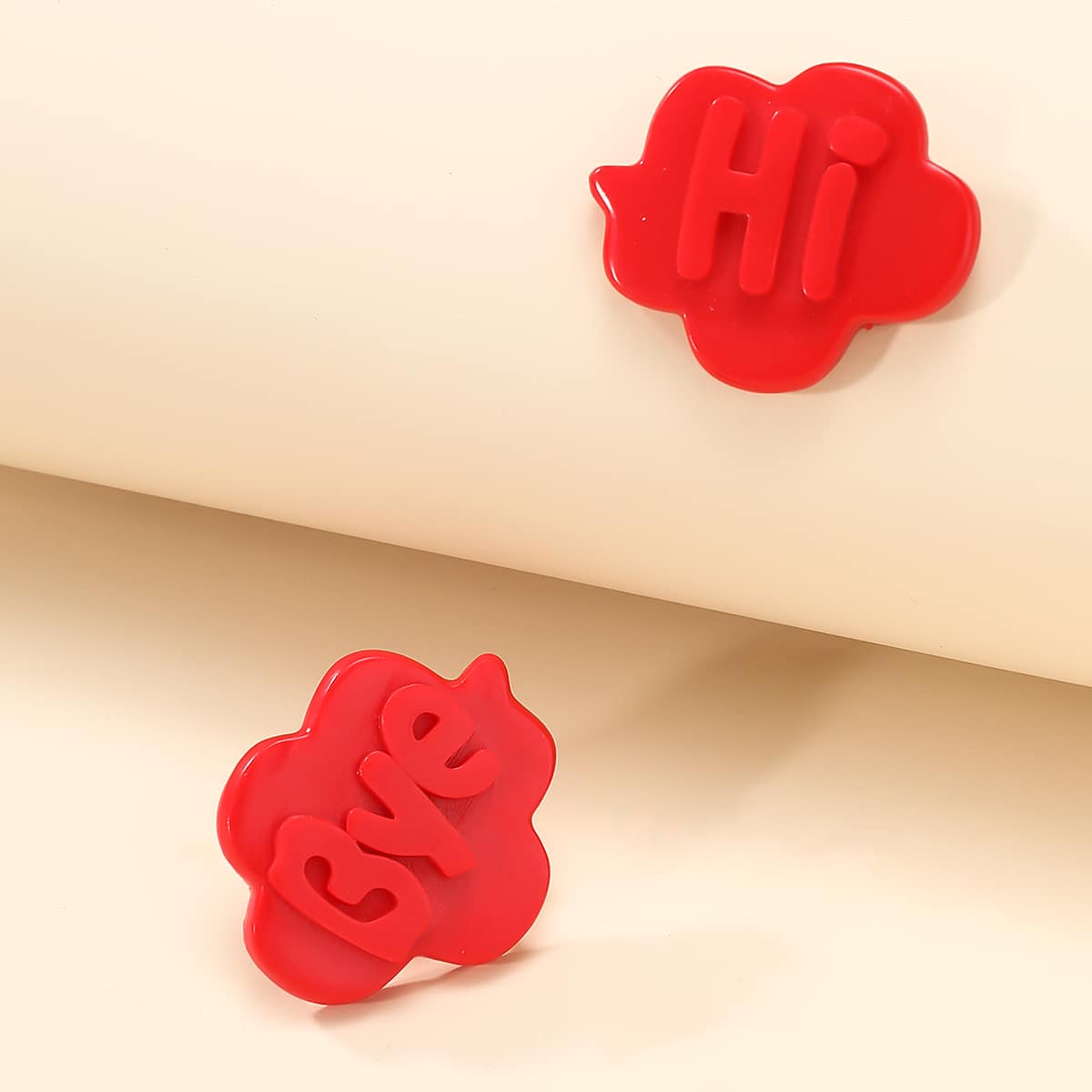 

2pcs Letter Bag Charm, Red