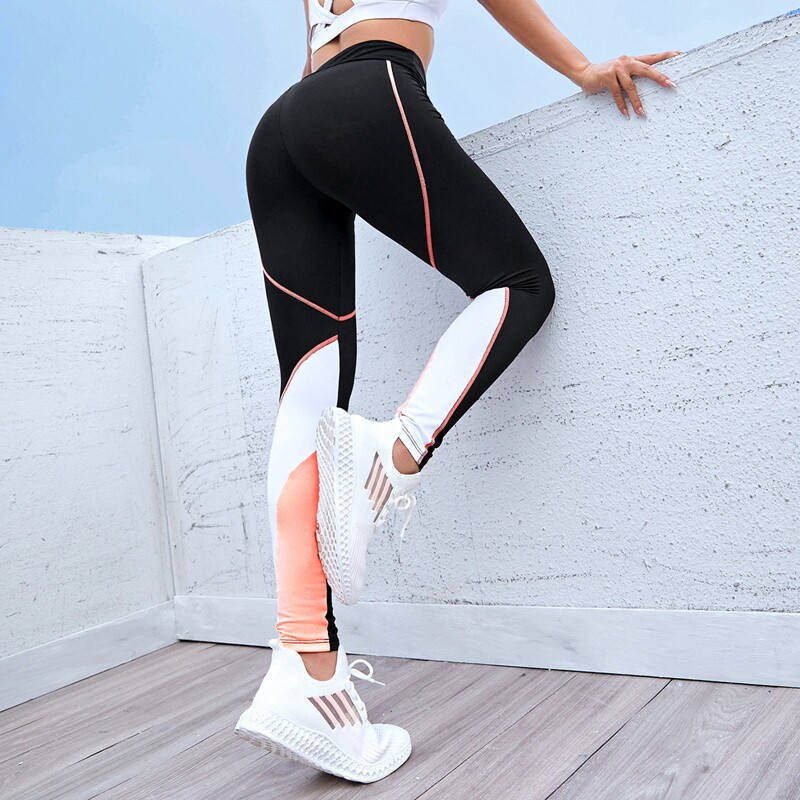 

Cut And Sew Sports Leggings, Black