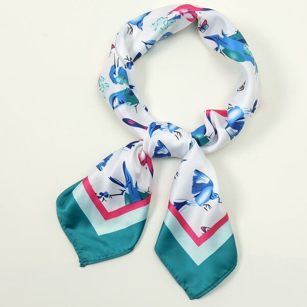 

Bird Print Bandana, Multicolor