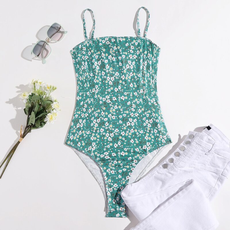 

Ditsy Floral Slip Bodysuit, Multicolor