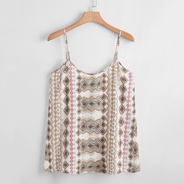 

Plus Geometric Print Cami Top, Multicolor