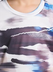 Boys Graffiti Print Short Sleeve Tee - Multicolor - View 5