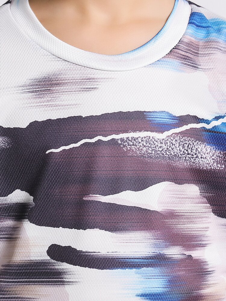 Boys Graffiti Print Short Sleeve Tee - Multicolor - View 5