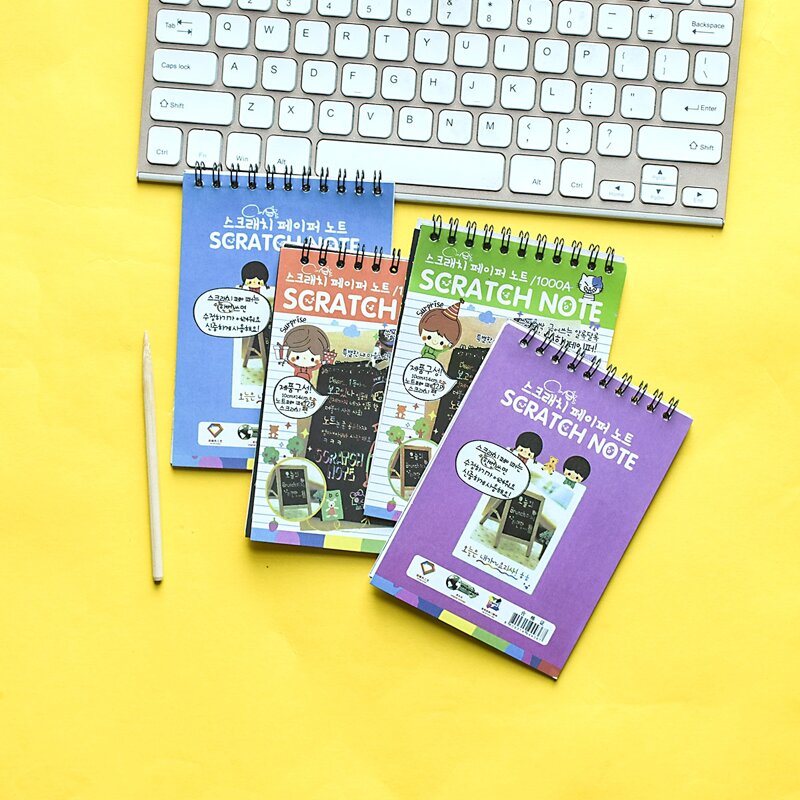 

1pc Random DIY Scratch Book, Multicolor