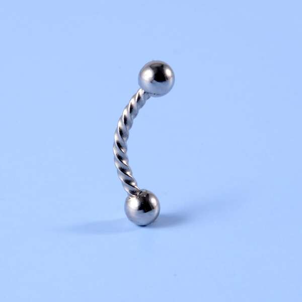 

Men Simple Eyebrow Stud, Silver
