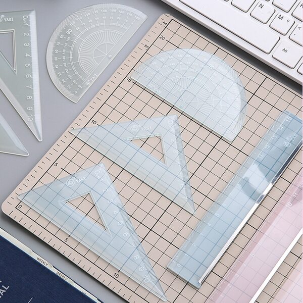 

4pcs Random Color Ruler Set, Multicolor
