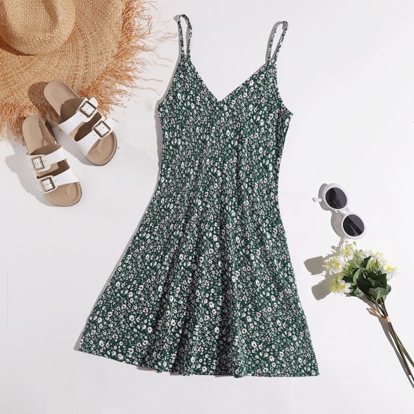 

Ditsy Floral Print Cami Dress, Multicolor