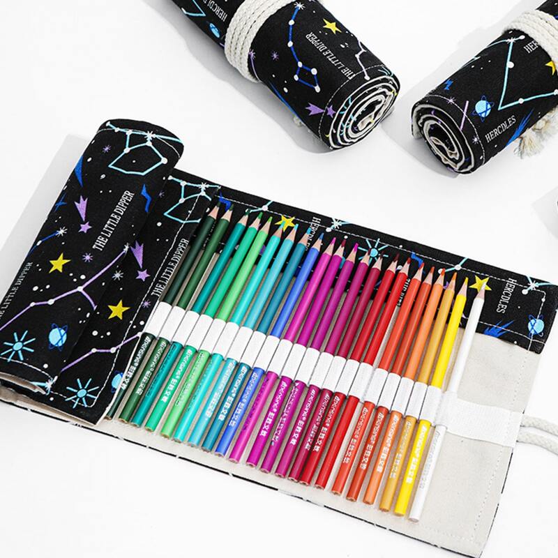 

Star Print Roll-up Pencil Case, Multicolor