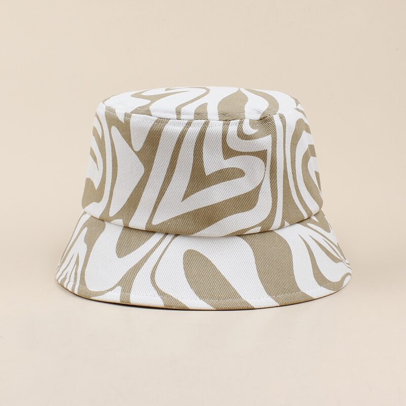 

Zebra Striped Bucket Hat, Multicolor